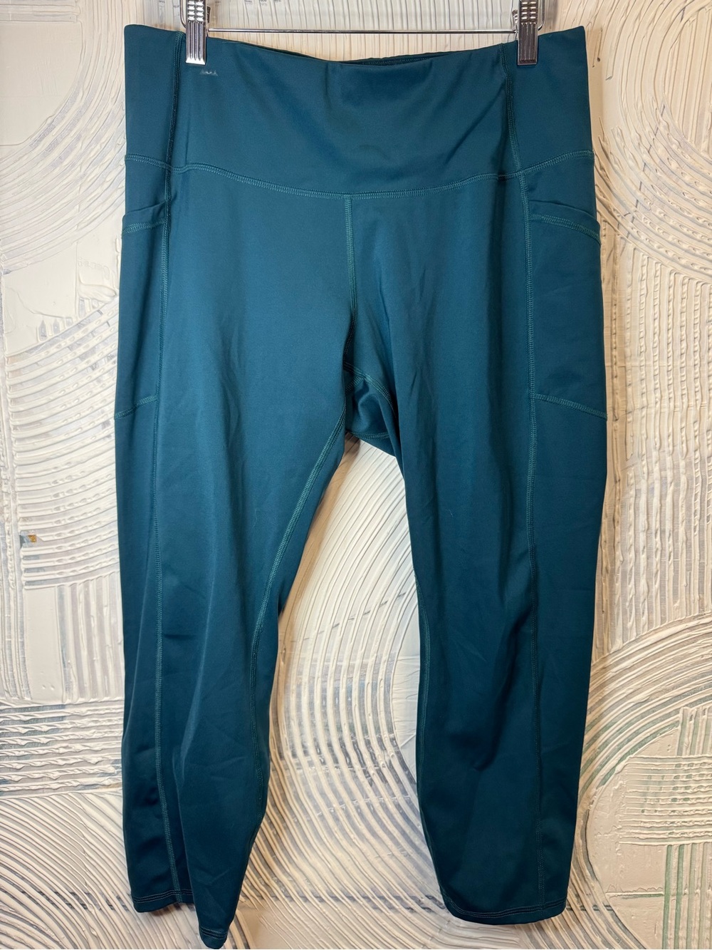 all in motion Teal Capri Leggings N0827